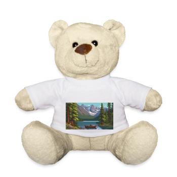 Parc national de Banff, Canada - Pixel Art - Nounours - blanc - Devant