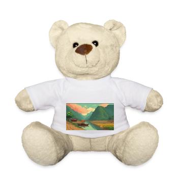 Mù Cang Chải, Vietnam - Pixel Art - Teddy Bear - white - Front