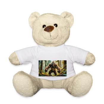 Sasquatch Bigfoot dans le monstre de la forêt sombre - Nounours - blanc - Devant