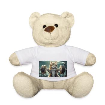 Pun ambiguous german expression - Muskelkater - Teddy Bear - white - Front