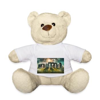wunderschöne mythische Orte – Stonehenge - Teddy - Weiß - Vorne