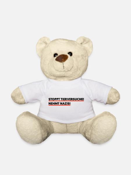 Stoppt Tierversuche - Teddy - Weiß