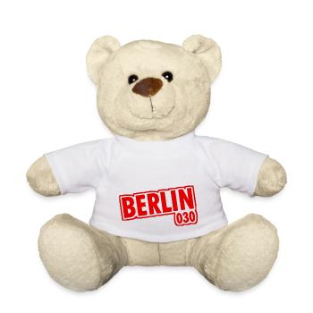 Berlin - 030 - Hauptstadt - Deutschland - Vorwahl - Teddy - Weiß - Vorne