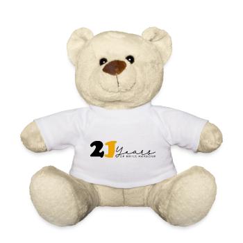 Vintage 2003 Funny 21 Year Old Bday Men Women - Teddy Bear - white - Front