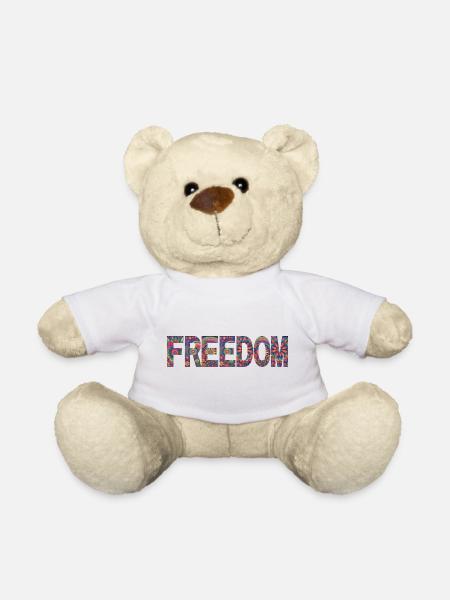 Freedom - Teddy Bear - white
