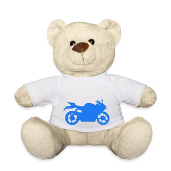 motorrad silhouette - Teddy - Weiß - Vorne