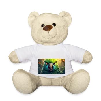Animaux mignons - perroquet - Nounours - blanc - Devant