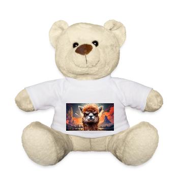 Animaux mignons - alpaga - Nounours - blanc - Devant