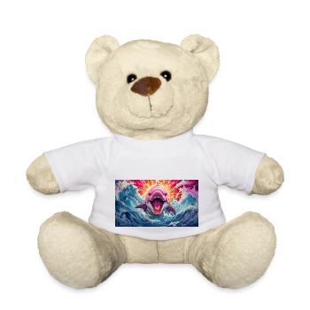 Animaux mignons - dauphin - Nounours - blanc - Devant