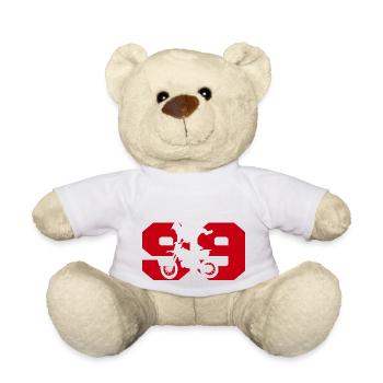 Moto 99 biker - Teddy Bear - white - Front