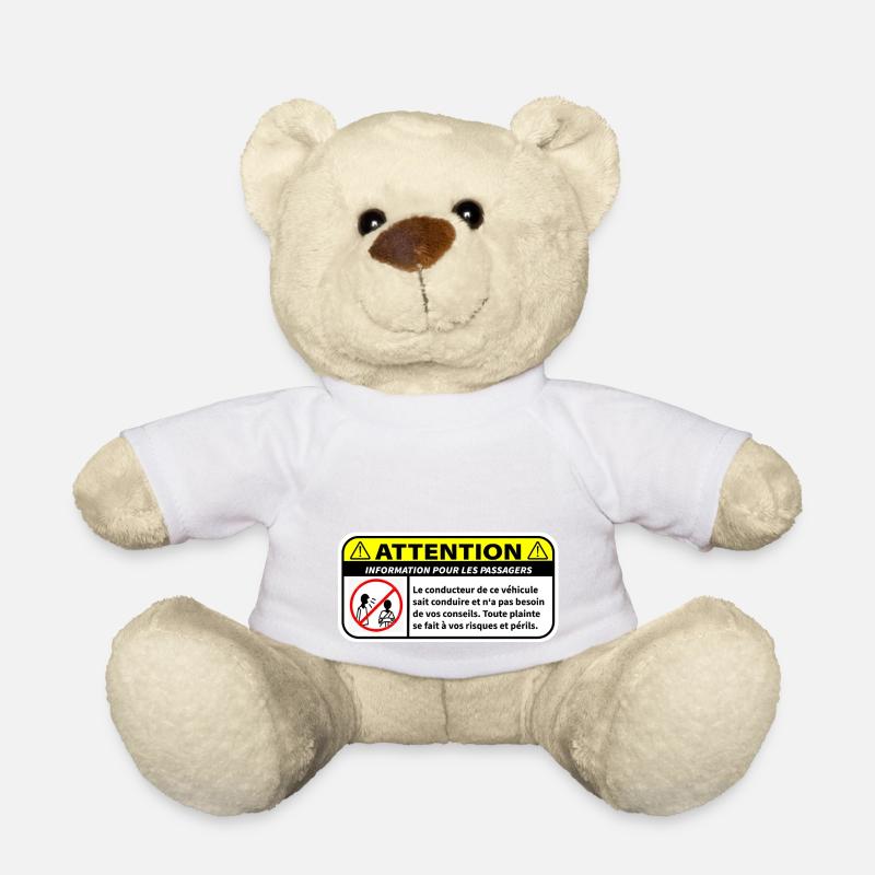 Information for passengers - Teddy Bear - white