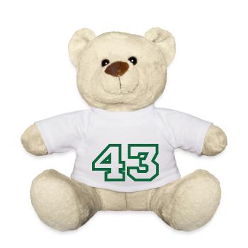 Numéro 43 sport vert - Nounours - blanc - Devant