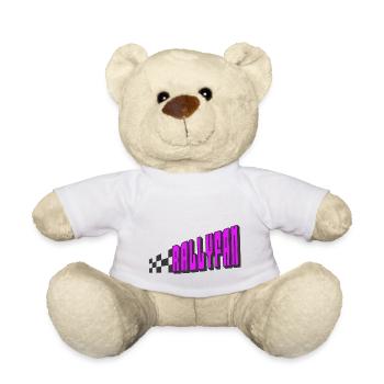 Rallyfan violet noir - Nounours - blanc - Devant
