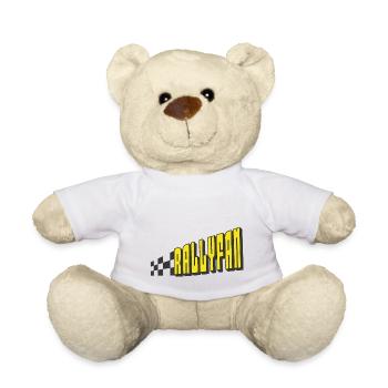 Rallyfan jaune noir - Nounours - blanc - Devant