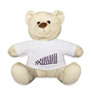 Rallyfan argent violet noir - Nounours - blanc - Devant