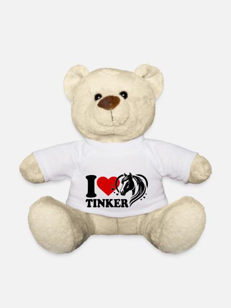 I love Pferd Tinker - Teddy - Weiß