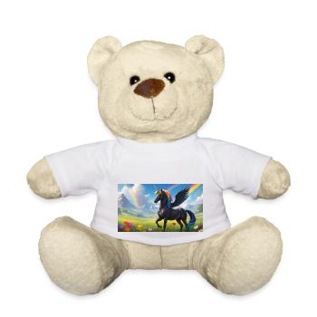 Black Alicorn Rainbow - Teddy - Weiß - Vorne