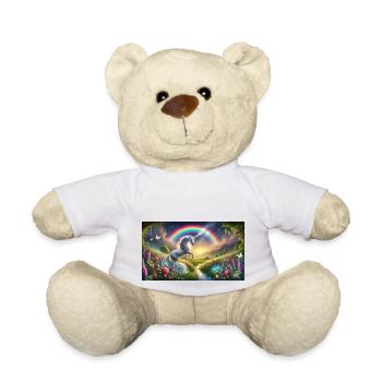 Licorne et arc-en-ciel - Nounours - blanc - Devant