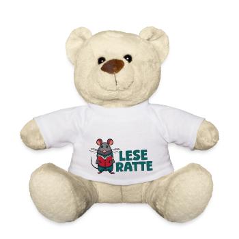 Leseratte - Teddy - Weiß - Vorne