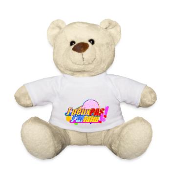 J'peux pas j'ai faim ! - Nounours - blanc - Devant