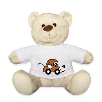 chien voiture jouet roues motrices télécommandées mignon - Nounours - blanc - Devant