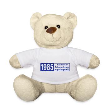 Jahrgang 1985 geboren - Teddy - Weiß - Vorne