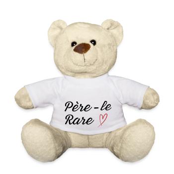 Rare Pearl Dad - Dad Gift Idea - Teddy Bear - white - Front
