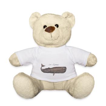 Le Cachalot Aquarelle - Nounours - blanc - Devant