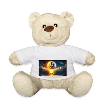 Mond und Sonne umarmen sich - Teddy - Weiß - Vorne