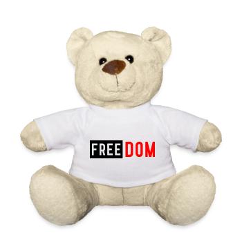 Chemise de la liberté | T-shirt patriotique et inspirant - Nounours - blanc - Devant