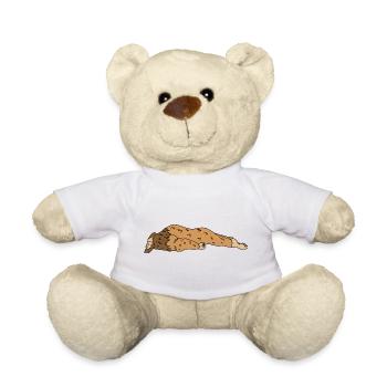 Drôle de Bigfoot Paresseux Sasquatch Dormant Fait de soi - Nounours - blanc - Devant