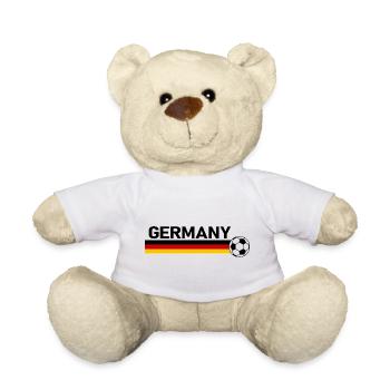 Germany Soccer Ball Fußball - Teddy Bear - white - Front