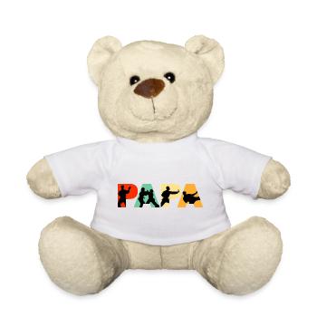 Meine Lieblingsleute nennen mich Papa Judo Art - Teddy - Weiß - Vorne