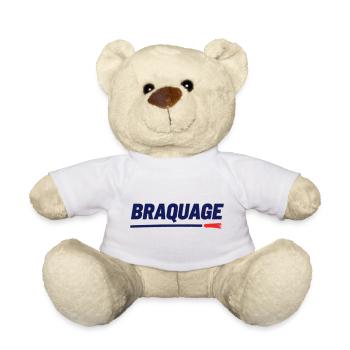 "BRAQUAGE" – Réflexion sur le prix des maillots - Nounours - blanc - Devant