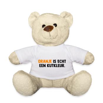 Oranje is echt een Kutkleur - Nederland - Niederla - Teddy - Weiß - Vorne