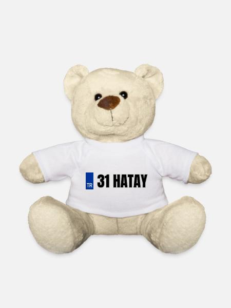 31 Hatay Kennzeichen | Türkisches Kennzeichen - Teddy - Weiß