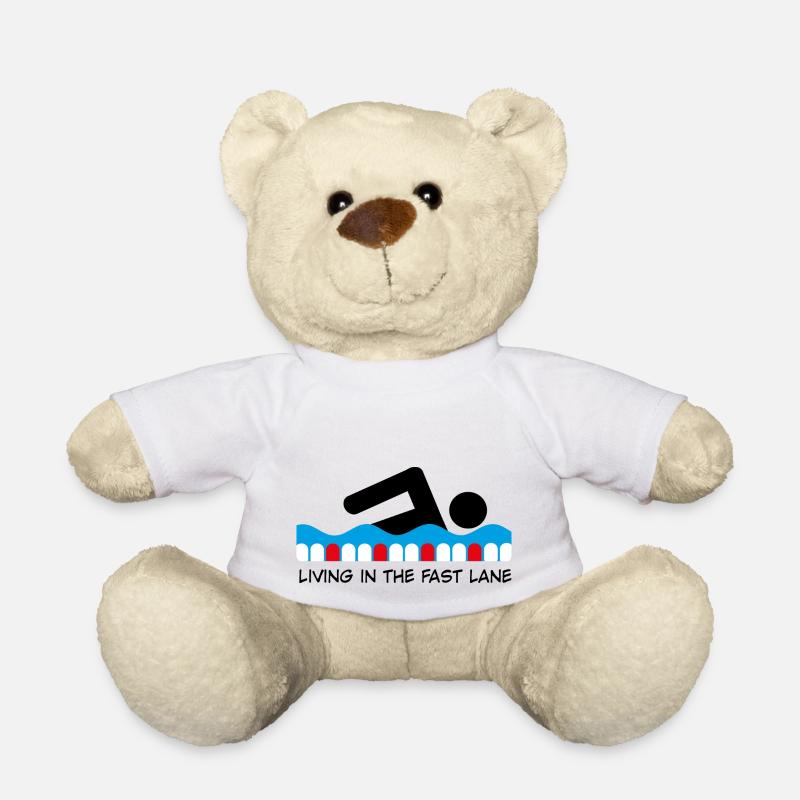 schwimmen - Teddy - Weiß