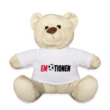 Emotionen (Fußball) Geschenk - Teddy - Weiß - Vorne