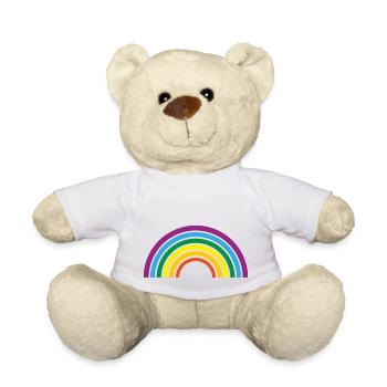 Regenbogen - Teddy - Weiß - Vorne