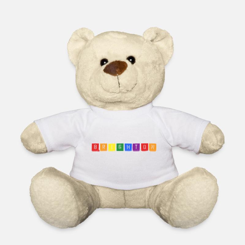Rainbow Brighton! - Teddy Bear - white