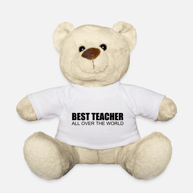 best teacher all over the world - Teddy Bear - white