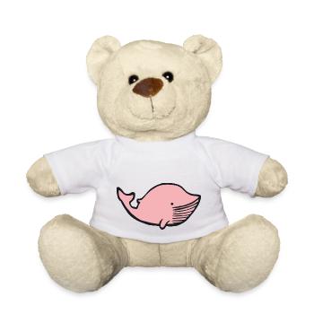 Wal Kind Kinder Baby Fisch Geschenkidee - Teddy - Weiß - Vorne