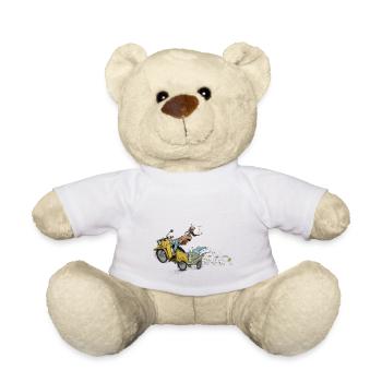 Simson Schwalbe DDR Ostalgie - Teddy - Weiß - Vorne