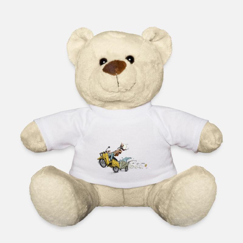 Simson Schwalbe DDR Ostalgie - Teddy - Weiß