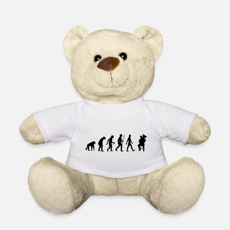 Tuba, tuba, joueur, musique, évolution des instruments - Nounours - blanc