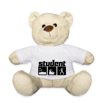 Student (Vektor) - Teddy - Weiß - Vorne