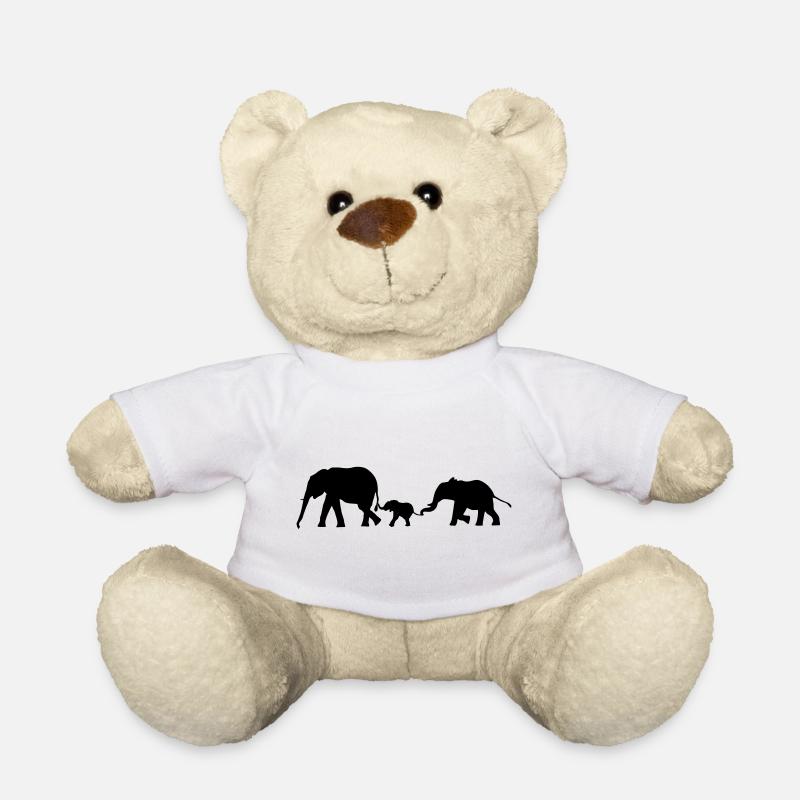 Elefanten, Elefant - Teddy - Weiß
