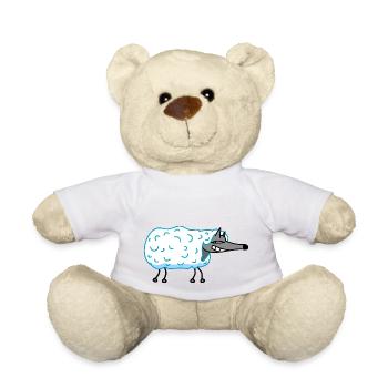 Wolf in sheep's clothing - Teddy Bear - white - Front