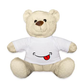 Sourire farceur - Nounours - blanc - Devant
