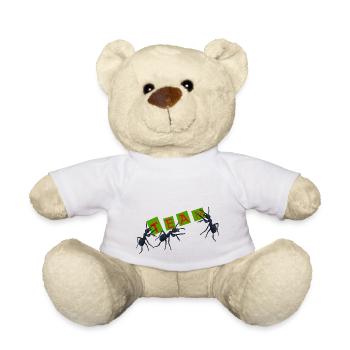 Team, Gruppe, Ameise - Teddy - Weiß - Vorne